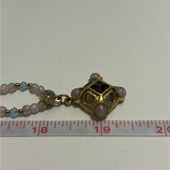 1928 Collection Gold Tone Beaded Necklace 16”+2” - Picture 8 of 8